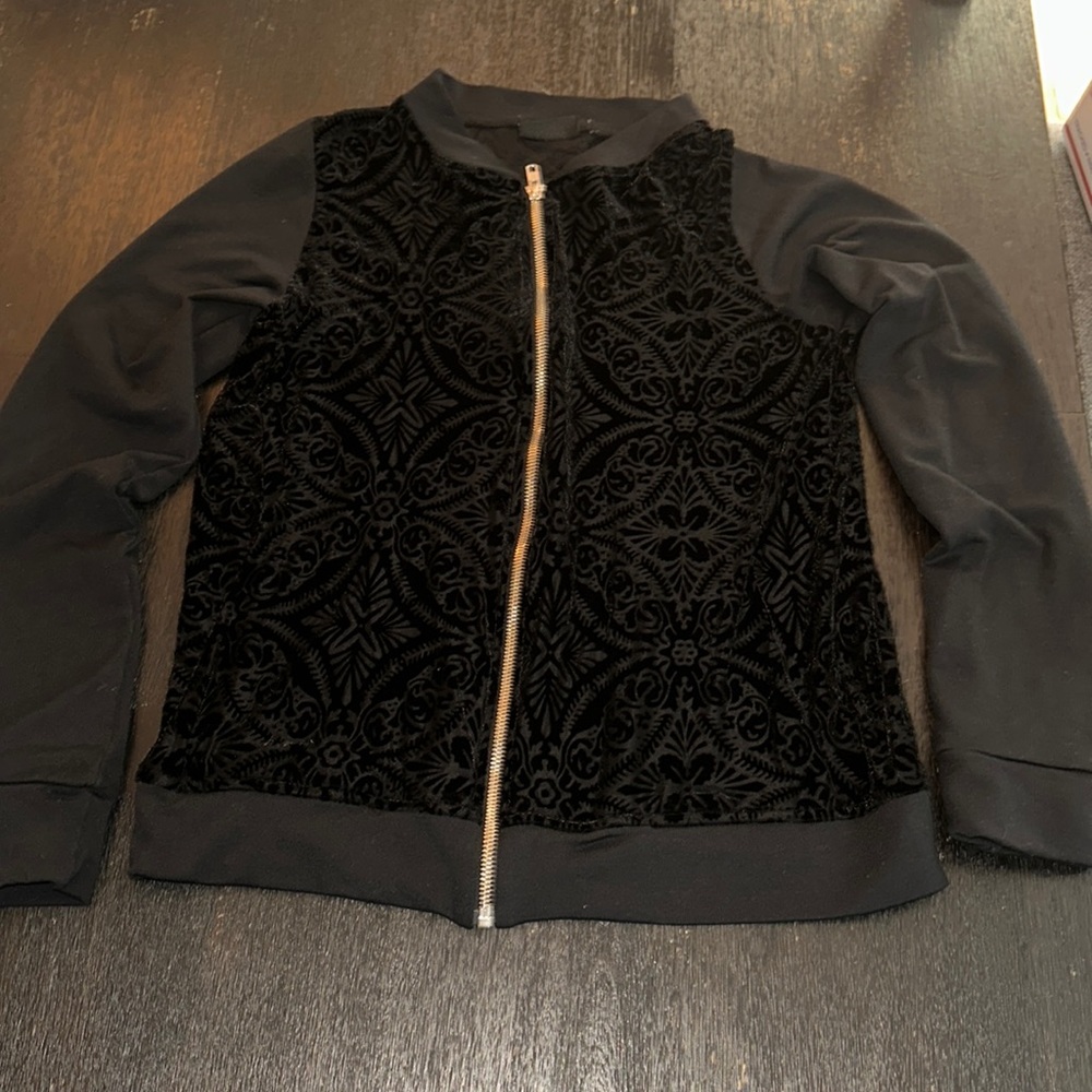 BlackMilk Clothing Burned Velvet Bomber Jacket Medium